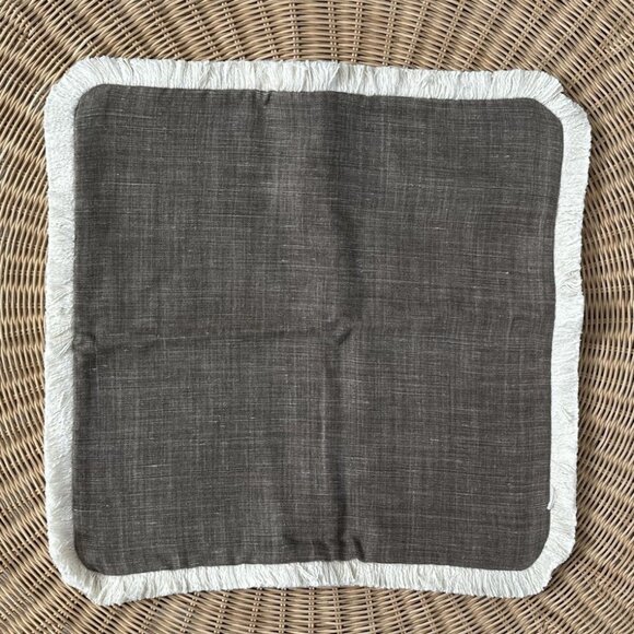 NEW Serena & Lily Bowden Pillow Cover (20” SQ)-Earth Brown